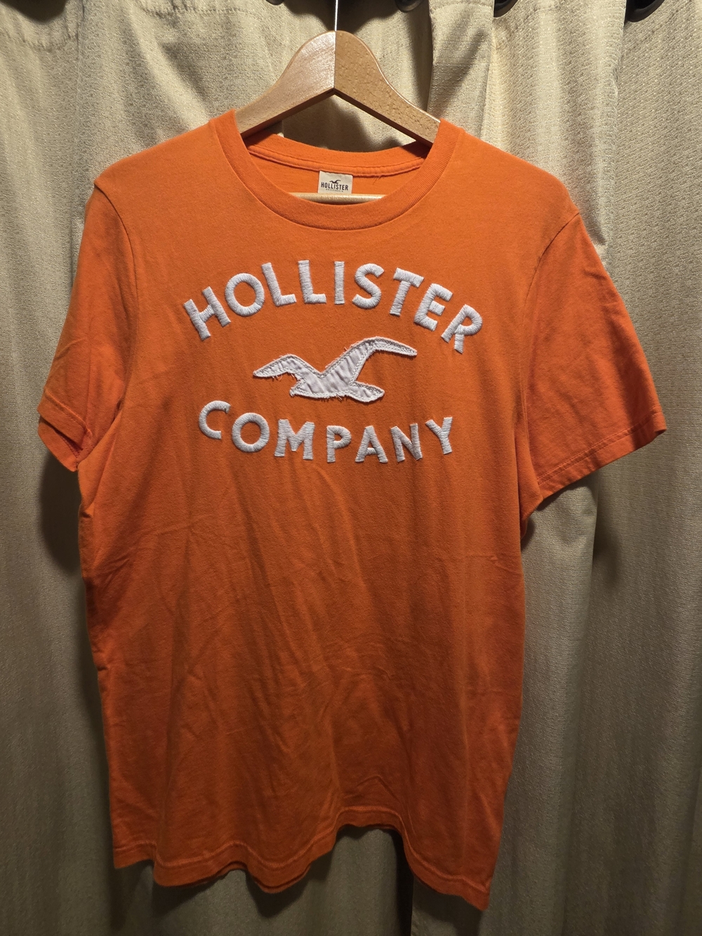 Hollister Bright Orange Short-Sleeve Logo Tee